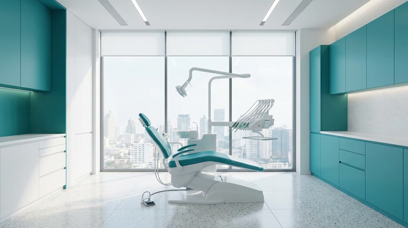 Consultorio moderno de Sonrisa Plus en Polanco